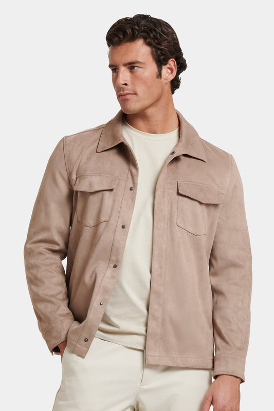 LA CAMISA OVERSHIRT DE SUEDE SINTÉTICO PIO