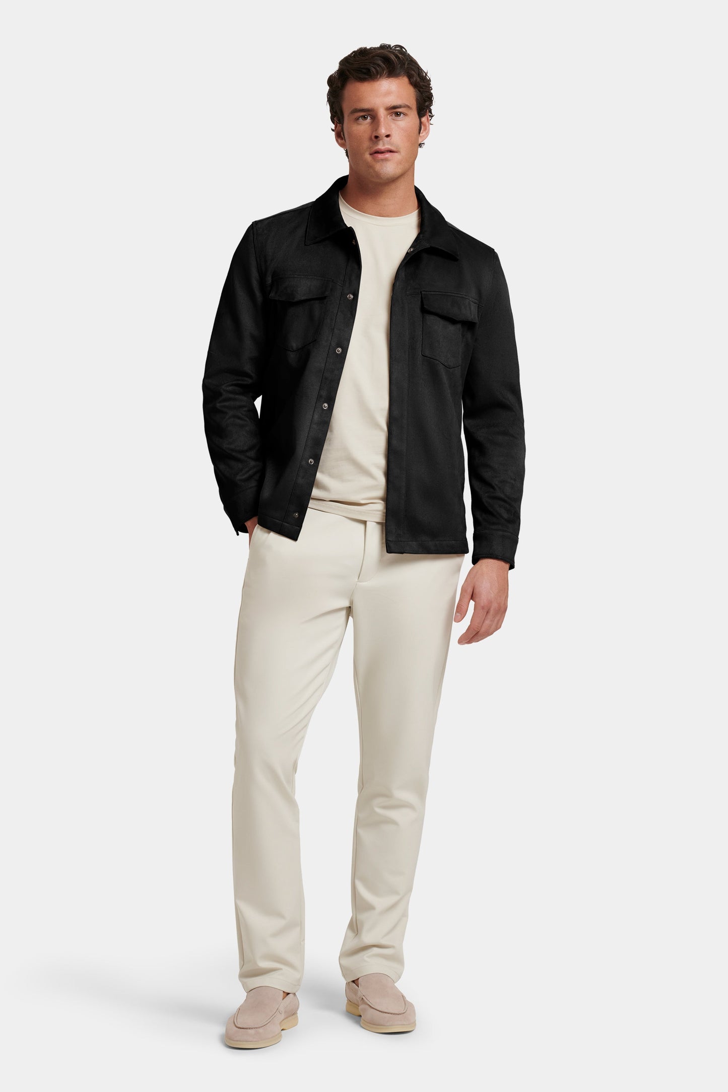 LA CAMISA OVERSHIRT DE SUEDE SINTÉTICO PIO