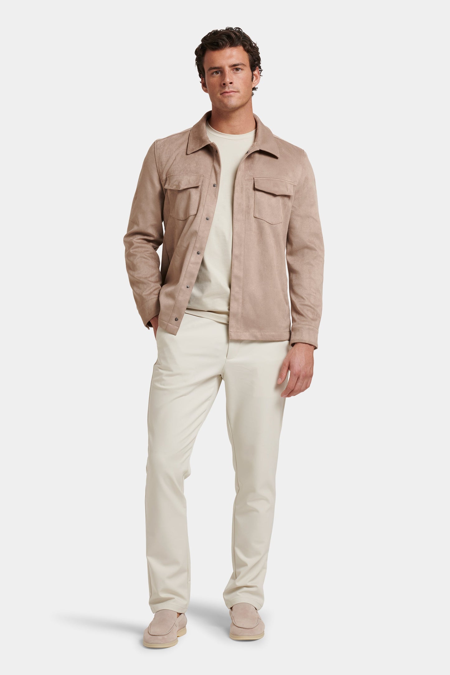 LA CAMISA OVERSHIRT DE SUEDE SINTÉTICO PIO