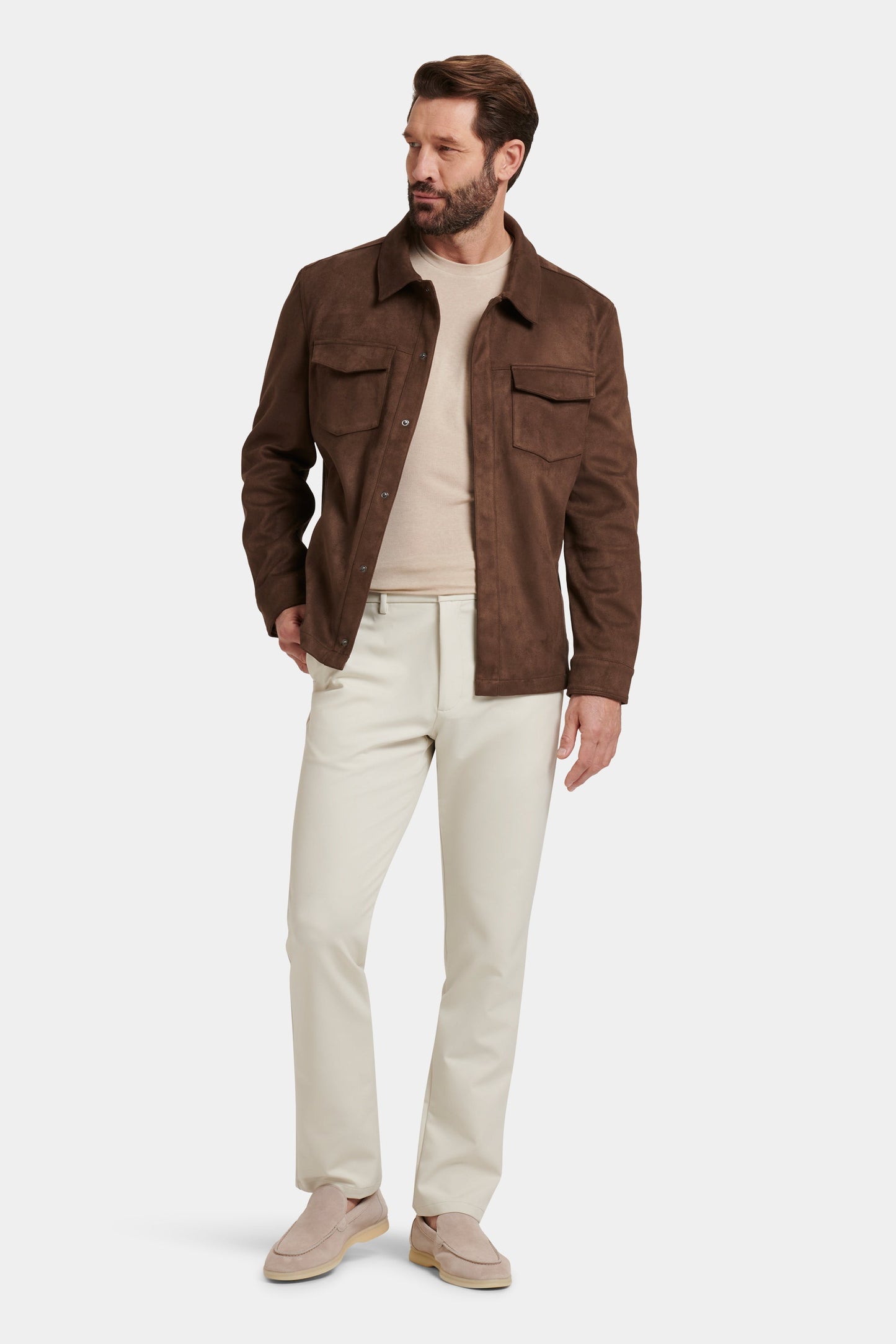 LA CAMISA OVERSHIRT DE SUEDE SINTÉTICO PIO