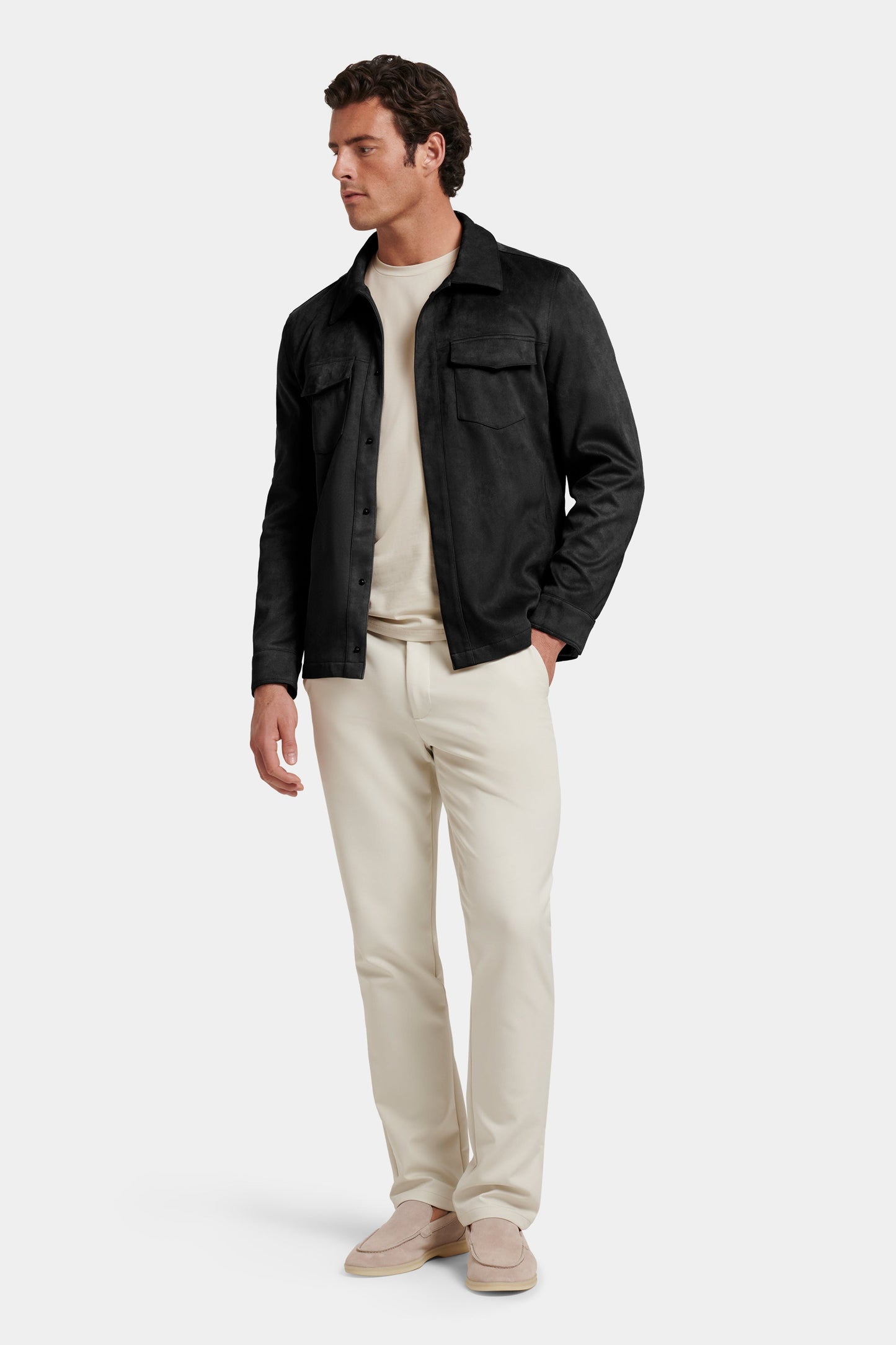 LA CAMISA OVERSHIRT DE SUEDE SINTÉTICO PIO