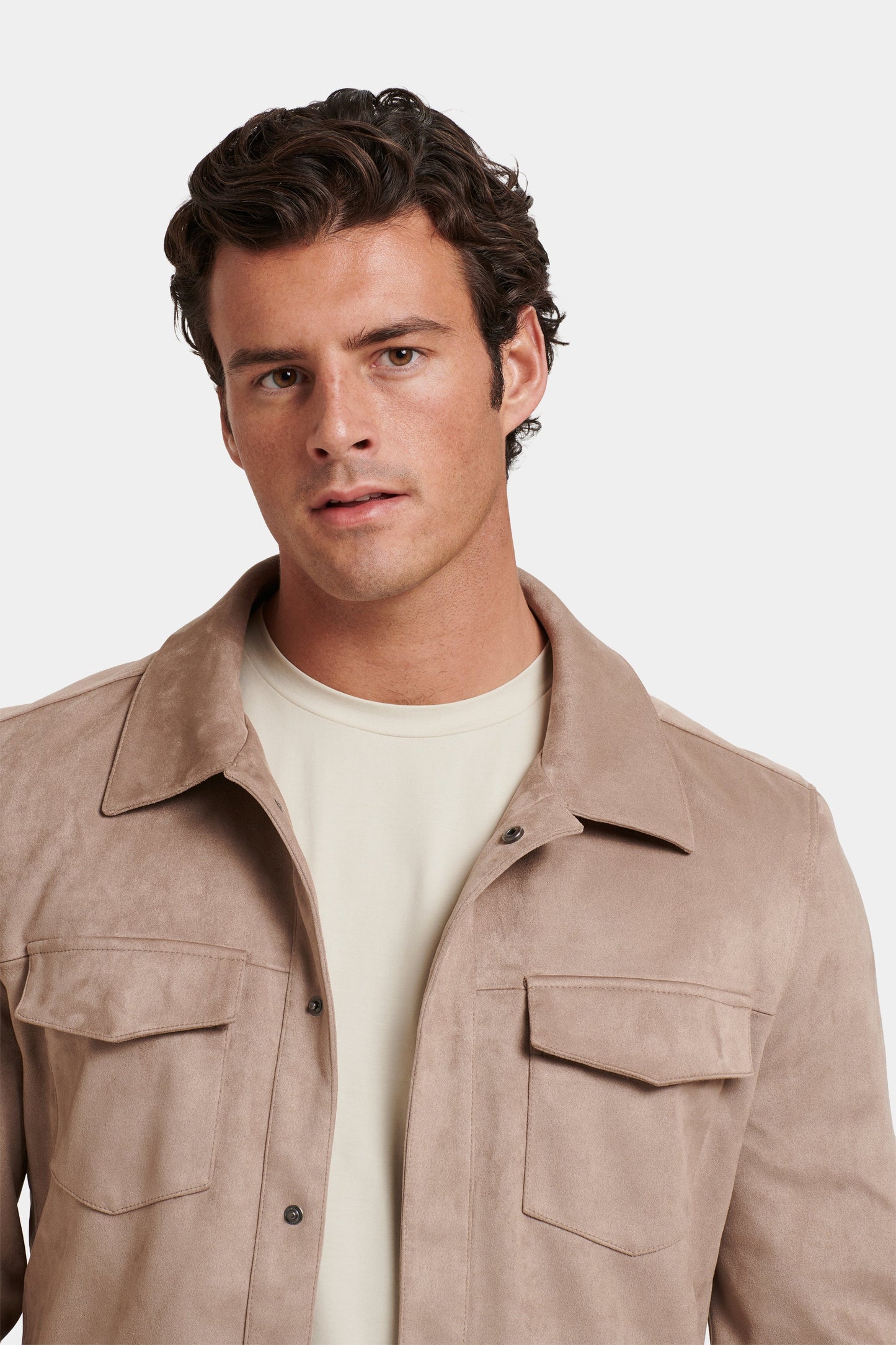 LA CAMISA OVERSHIRT DE SUEDE SINTÉTICO PIO