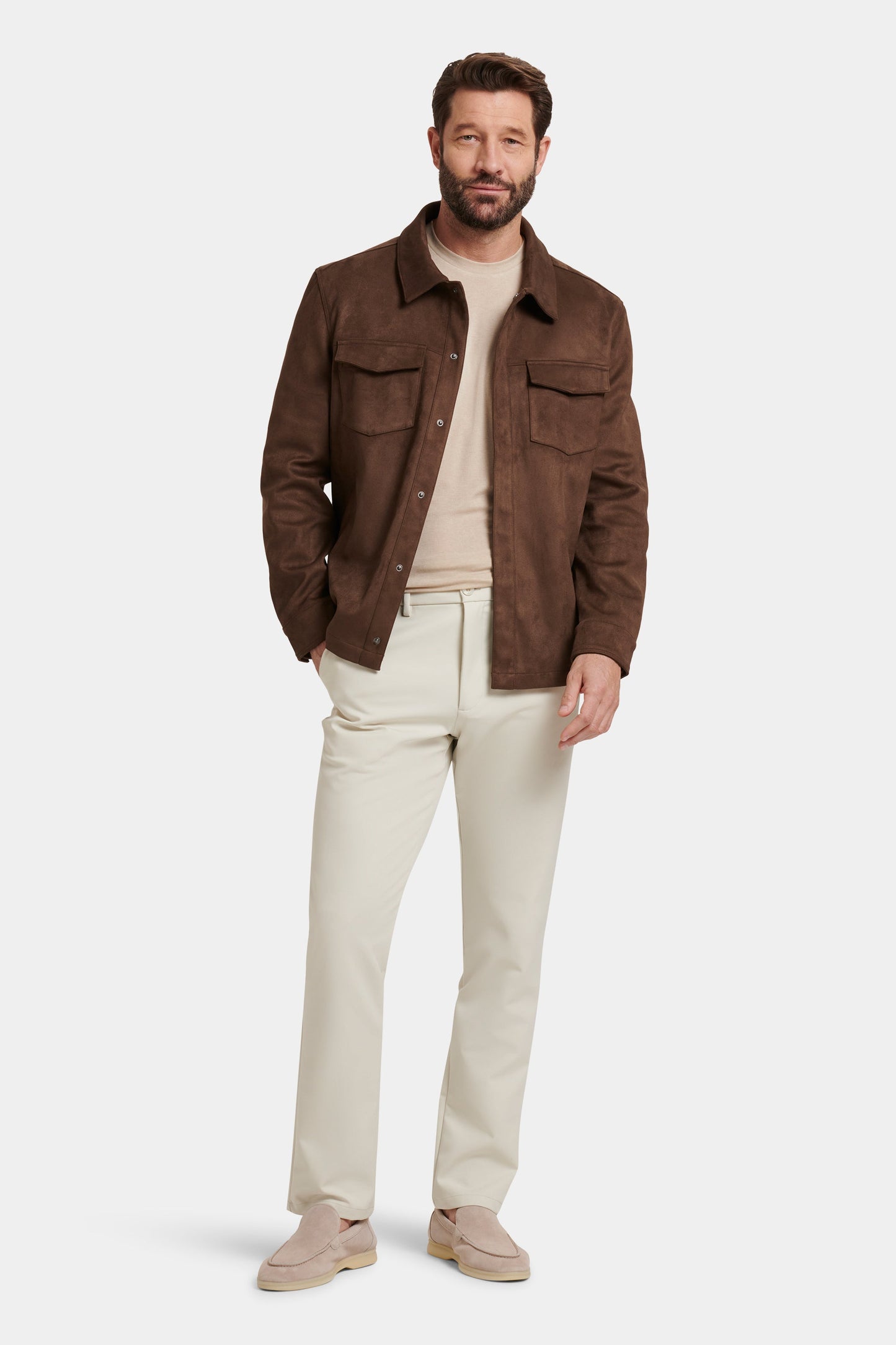 LA CAMISA OVERSHIRT DE SUEDE SINTÉTICO PIO