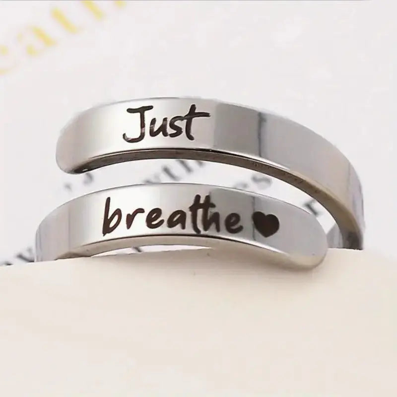 Silver Spiral Heart Ring My Store
