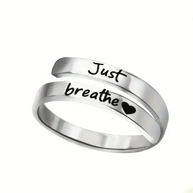 Silver Spiral Heart Ring My Store