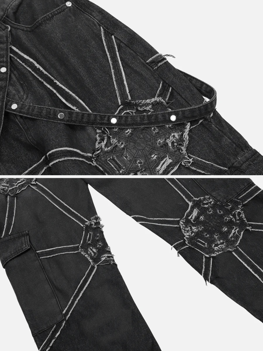 Spider Denim Pants My Store