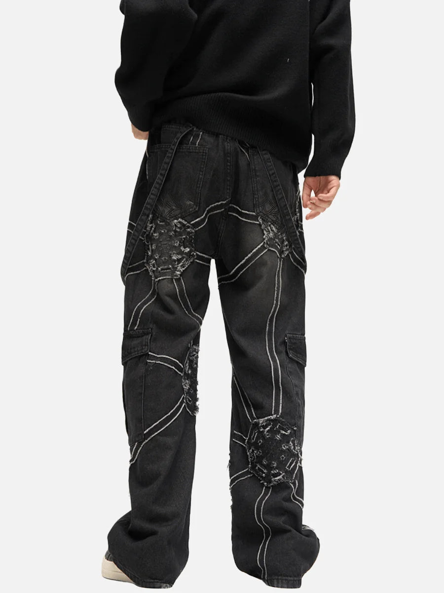 Spider Denim Pants My Store