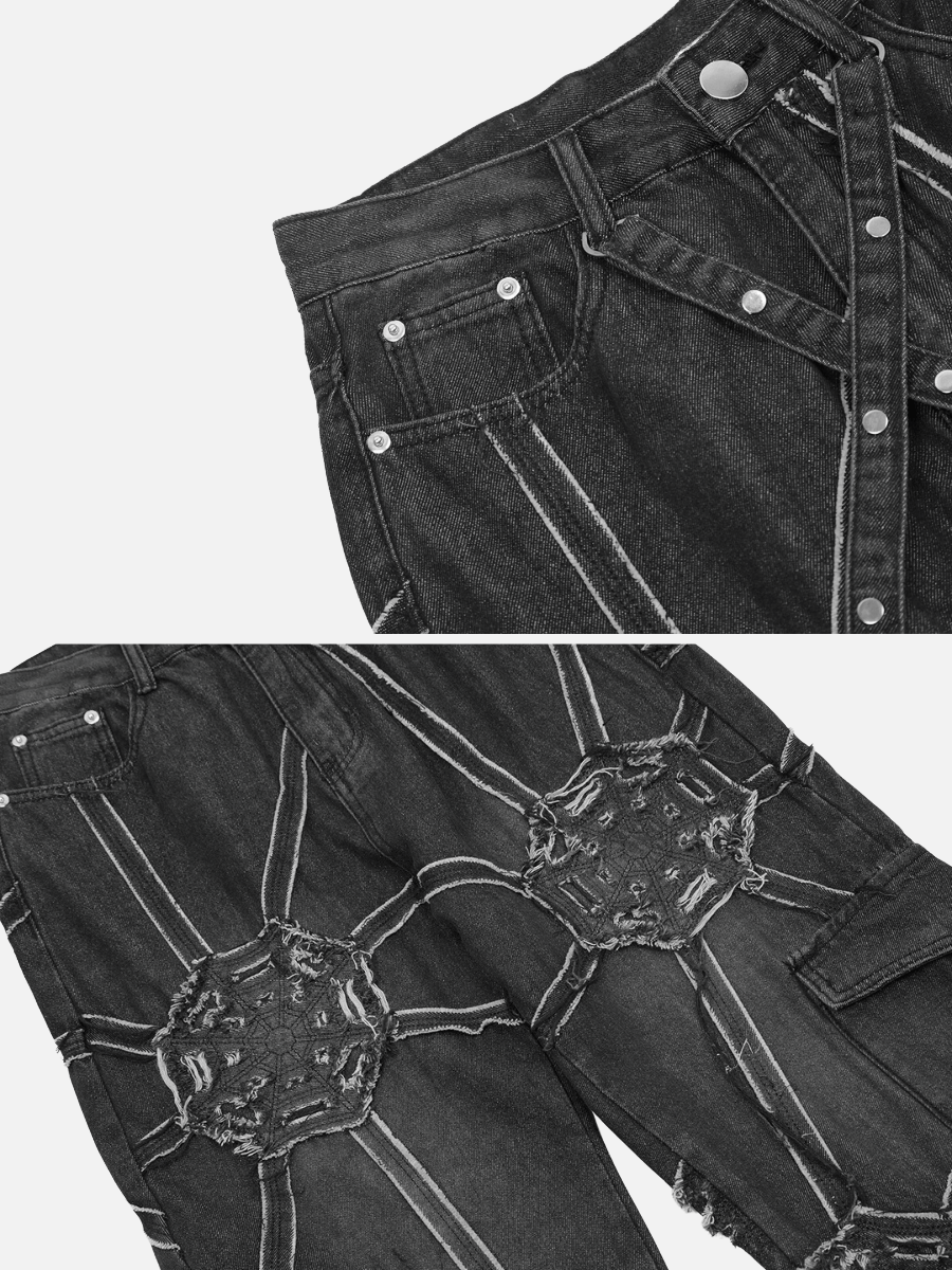 Spider Denim Pants My Store