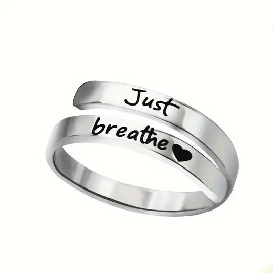Silver Spiral Heart Ring My Store